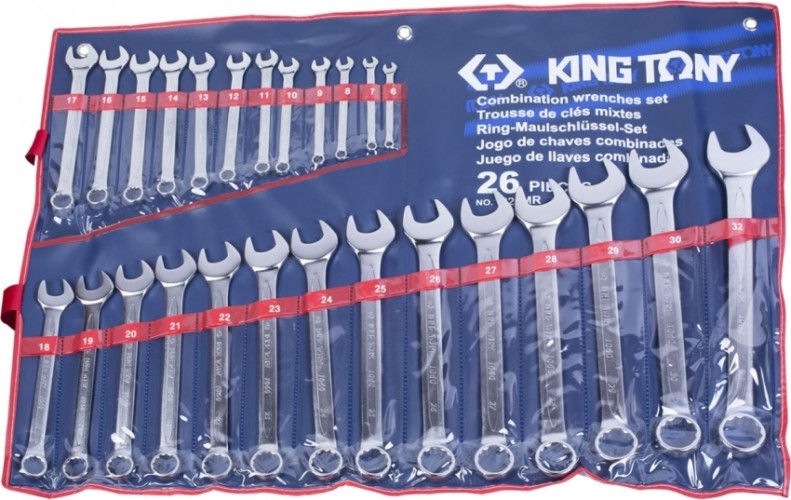 Набор ключей комбинированных KING TONY 1226MR 26 предметов