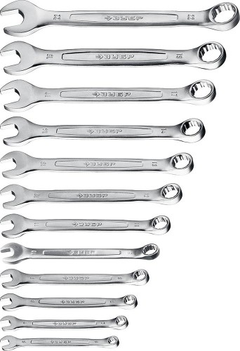 Набор ключей комбинированных гаечных ЗУБР МАСТЕР 6-22 мм, 12 предметов 27088-H12_z01 - изображение 2