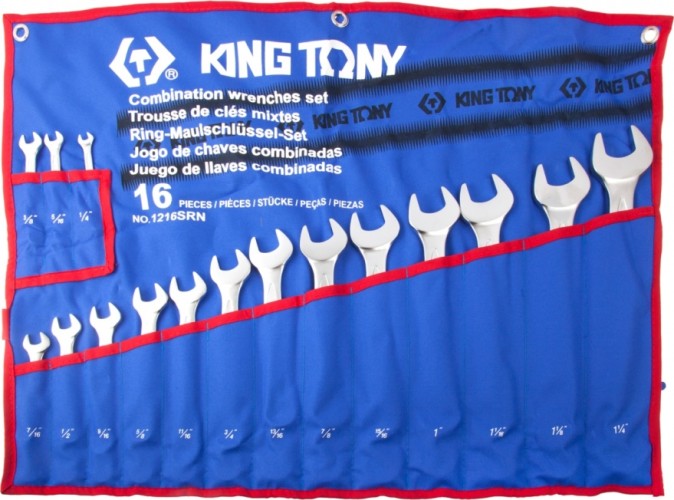 Набор ключей комбинированных KING TONY 1216SRN 16 предметов