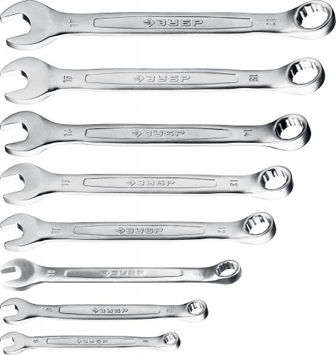 Набор ключей комбинированных ЗУБР 27088-H8_z01 МАСТЕР 6-17 мм, 8 предметов 27088-H8_z01 - изображение 2