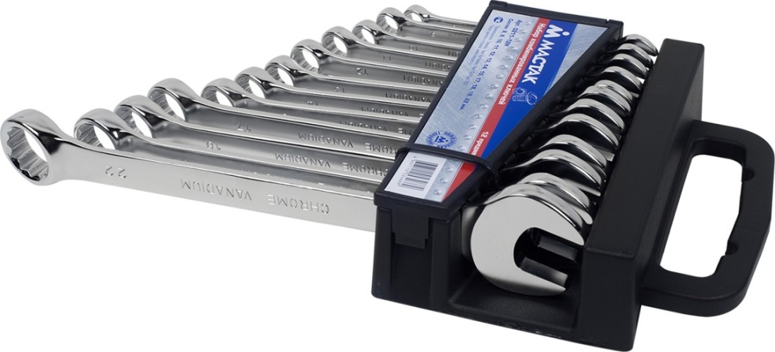 Набор ключей комбинированных МАСТАК 0211-12H 12 предметов