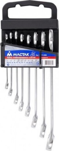 Набор ключей комбинированных МАСТАК 0211-08H 8 предметов - изображение 2
