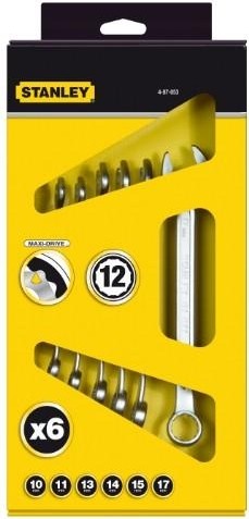 Набор ключей комбинированных STANLEY 4-87-053 6 предметов - изображение 2