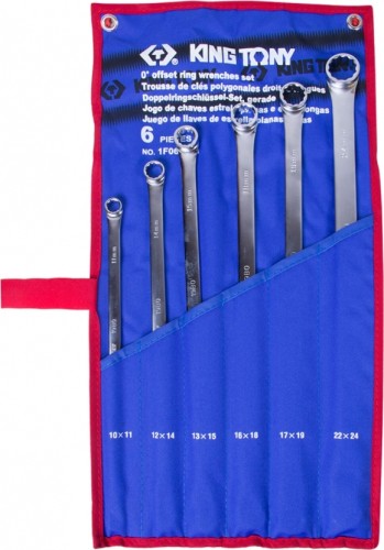 Набор ключей накидных прямых KING TONY 6 предметов 1F06MRN 1F06MRN