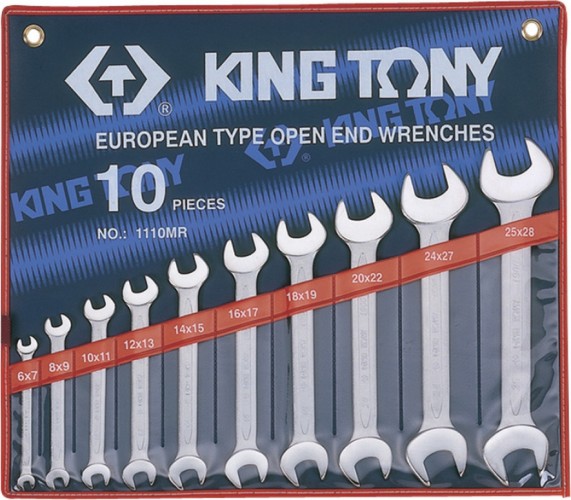 Набор ключей рожковых KING TONY 1110MR 10 предметов