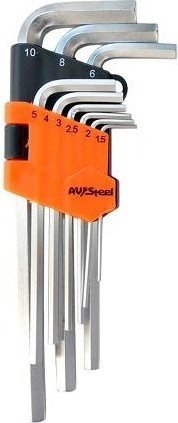 Набор ключей шестигранных AV Steel AV-362109 9 предметов