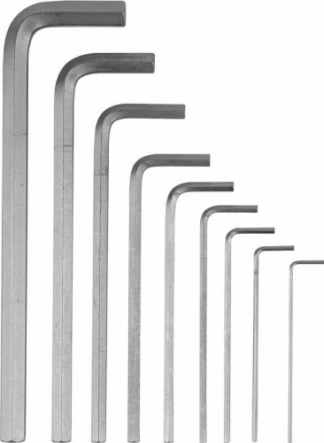 Набор ключей шестигранных Denzel HEX 1,5-10 мм, crv, 9 шт., удлиненные 12368 - изображение 2