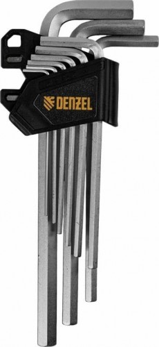 Набор ключей шестигранных Denzel HEX 1,5-10 мм, crv, 9 шт., удлиненные 12368 - изображение 3