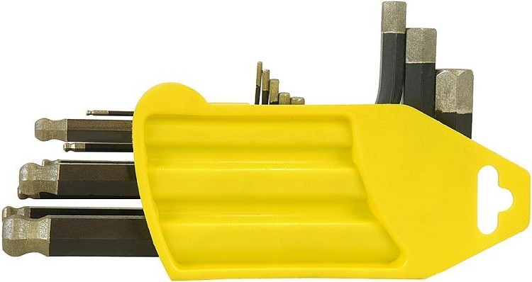 Набор ключей шестигранных HANSKONNER HK1045-04-9-S коротк s2 шар наконеч, алмаз 9 шт (1.5-10мм) - изображение 2