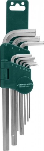 Набор ключей шестигранных JONNESWAY H02SM109S 1,5-10мм, 9 предметов 047092