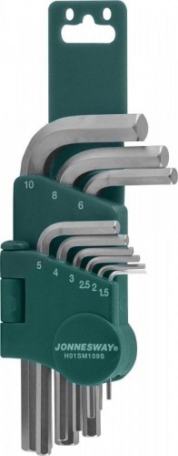 Набор ключей шестигранных JONNESWAY H01SM109S 1,5-10мм, 9 предметов 047090