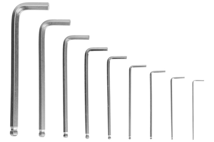 Набор ключей шестигранных Kranz KR-12-5211 HEX 1,5-10 мм, CrV, 9 шт., удлиненные, с шаром - изображение 2