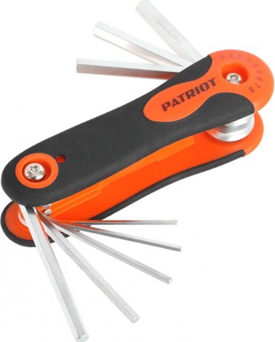 Набор ключей шестигранных PATRIOT SKH-8F  складные 2-2.5-3-4-5-6-7-8мм, CRV, 8-в-1 350002010