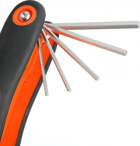 Набор ключей шестигранных PATRIOT SKH-8F  складные 2-2.5-3-4-5-6-7-8мм, CRV, 8-в-1 350002010 - изображение 3