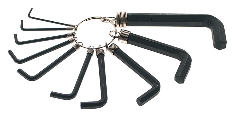 Набор ключей шестигранных Sturm 1045-21-S10-O155 имбусовые, hex, оксидированные, на кольце