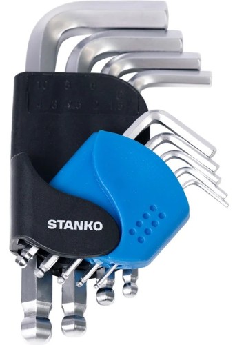 Набор ключей шестигранных STANKO CS11119S угловых коротких 9шт. - изображение 2