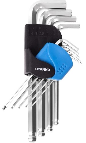 Набор ключей шестигранных STANKO CS11119L длинных 9шт. - изображение 2