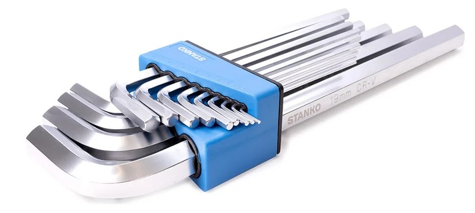 Набор ключей шестигранных STANKO CS11113 угловых длинных 13шт. (2-19мм) - изображение 2