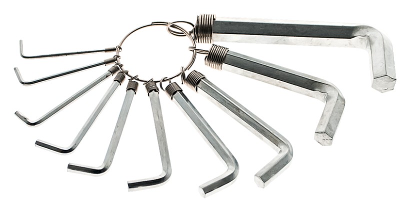 Набор ключей шестигранных Sturm 1045-21-S10-N155 имбусовые, hex, никелированные, на кольце