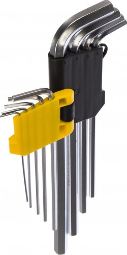 Набор ключей шестигранных STAYER HEX 1,5-10 "master" длинные, cr-v, 9 пр. 2741-H9 - изображение 2