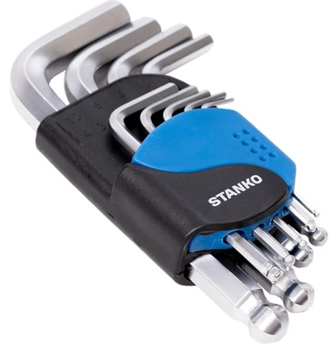 Набор ключей шестигранных STANKO CS11119S угловых коротких 9шт.