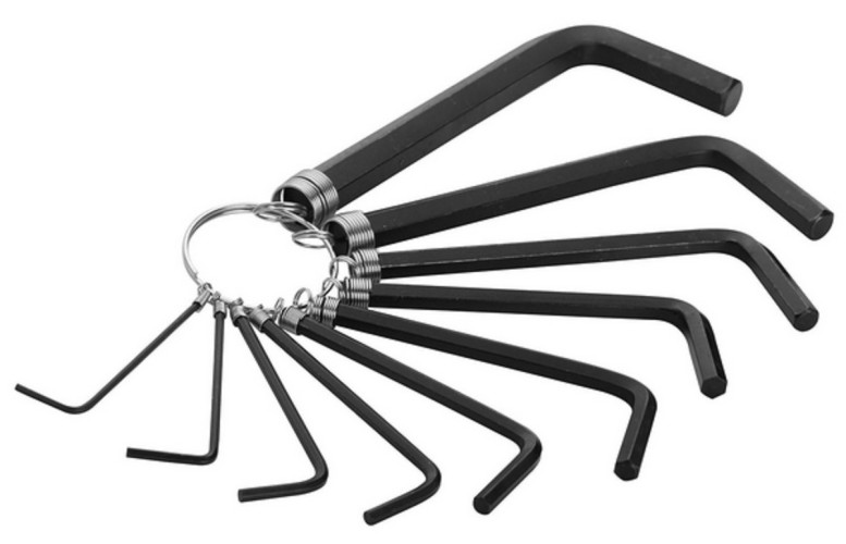 Набор ключей шестигранных TOLSEN TT20051s Г-образных 1,5-10 мм, короткие, 10 пр.