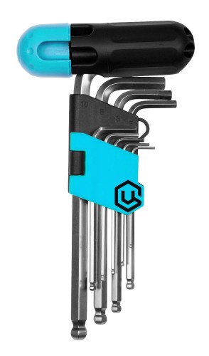 Набор ключей шестигранных ЦЕНТРОИНСТРУМЕНТ 2049 длинных с шаровым окончанием, 9шт.