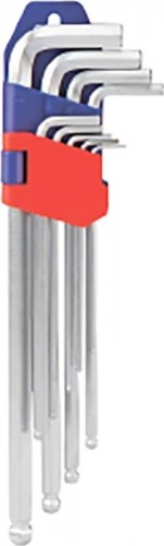 Набор ключей шестигранных WORKPRO WP222007 длинные с шаром 9шт. в держателе