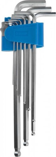 Набор ключей шестигранных ЗУБР ЭКСПЕРТ HEX 9 предметов 27466-H9