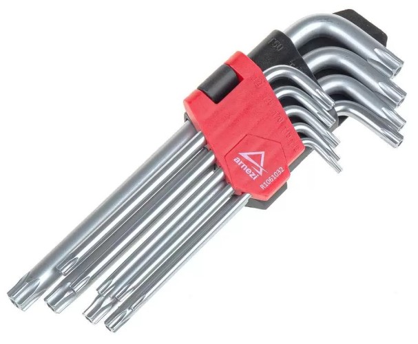 Набор ключей TORX ARNEZI R1061032 с отверстием 9пр