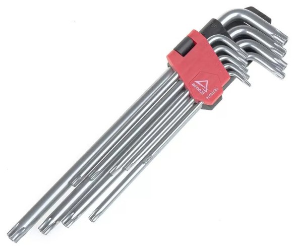 Набор ключей TORX ARNEZI R1061033 с отверстием длинные 9пр
