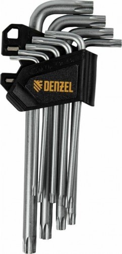 Набор ключей TORX Denzel TT10-50 tempered, crv, 9 шт., удлиненные 12371 - изображение 3