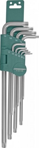 Набор ключей TORX JONNESWAY H12S110S удлиненных Т9-50, 10 предметов 048067