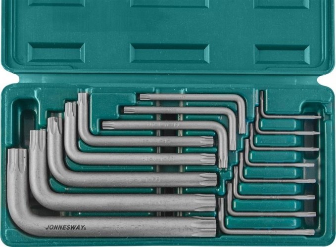 Набор ключей TORX JONNESWAY H0816S Т6-70, 16 предметов 047405