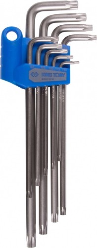 Набор ключей TORX KING TONY 20319PR Г-образных T10-T50, длинные, 9 пр.