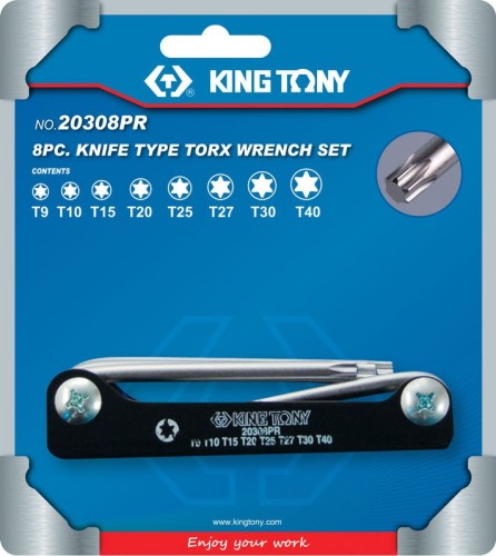 Набор ключей TORX KING TONY 20308PR