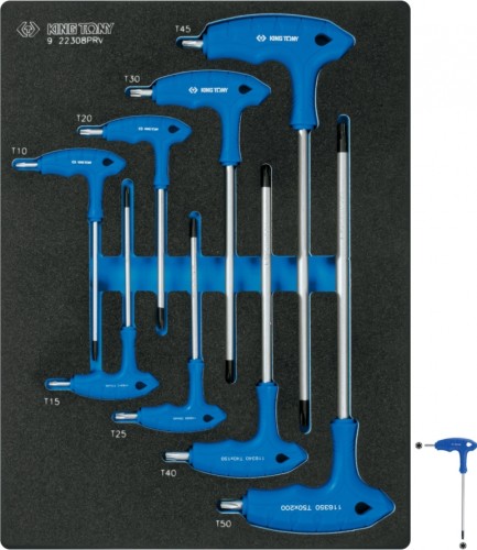 Набор ключей TORX KING TONY 9-22308TRV ложемент, 8 предметов