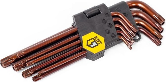 Набор ключей TORX КВТ КТ-9-S2 (т10-т50) 82178
