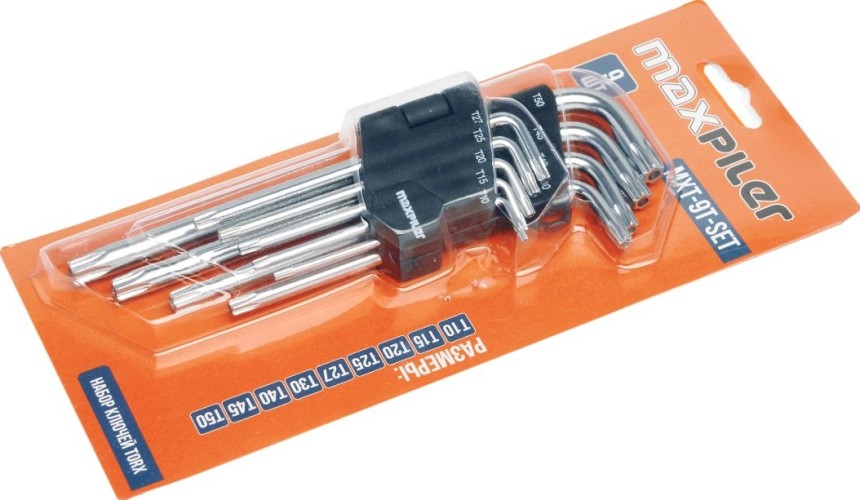 Набор ключей TORX MAXPILER MXT-9T-SET 9 шт.