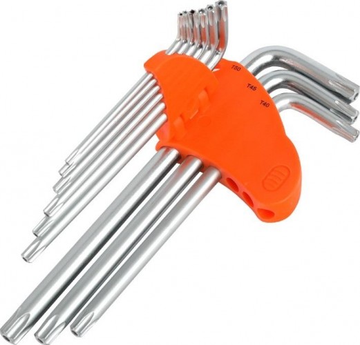 Набор ключей TORX PATRIOT SKТ-9L длинные, T10-T5 CRV, 9 предметов 350002007 - изображение 3