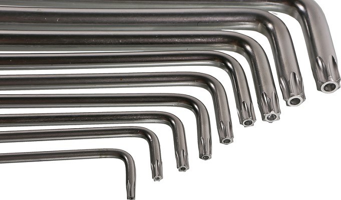 Набор ключей TORX Sturm 1045-04-9x9-TL имбусовые cr-v, t9-t50, длинные, 9шт. - изображение 3