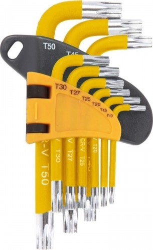 Набор ключей TORX WORKPRO WP222009 Т10-Т50 9шт. в держателе