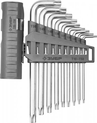Набор ключей TORX ЗУБР ЭКСПЕРТ 10 предметов 2745-4-1_z01