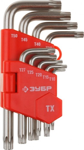 Набор ключей TORX ЗУБР МАСТЕР 9 предметов 27462-1_z02