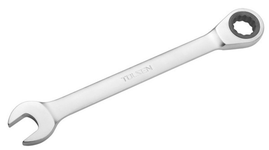 Набор комбинированных ключей TOLSEN TT15229 трещоточных 8-19 мм, 7 пр. - изображение 2