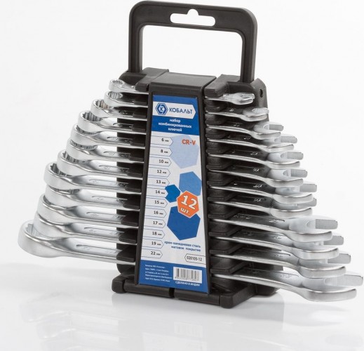 Набор комбинированных ключей Кобальт 020105-12