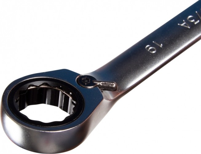 Набор комбинированных ключей KING TONY 122A12MRN трещоточных 8-24 мм, чехол из теторона, 12 пр. - изображение 3