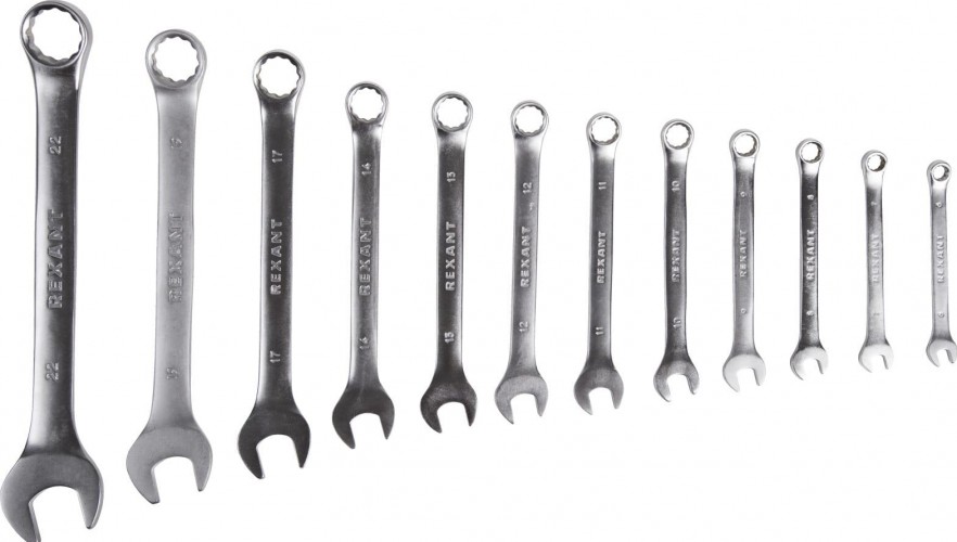Набор комбинированных ключей REXANT 12-5842 CRV, 12 шт. - изображение 3