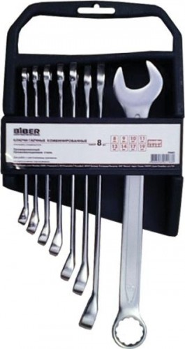 Набор комбинированных ключей Biber 90682 ПРОФИ CrV 8-19мм 8шт. тов-155285