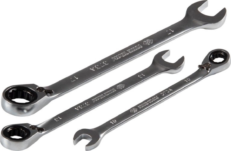 Набор комбинированных ключей KING TONY 122A06MR трещоточных 10-19 мм, 6 пр - изображение 3